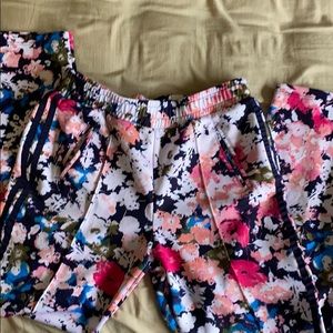 Art class floral joggers